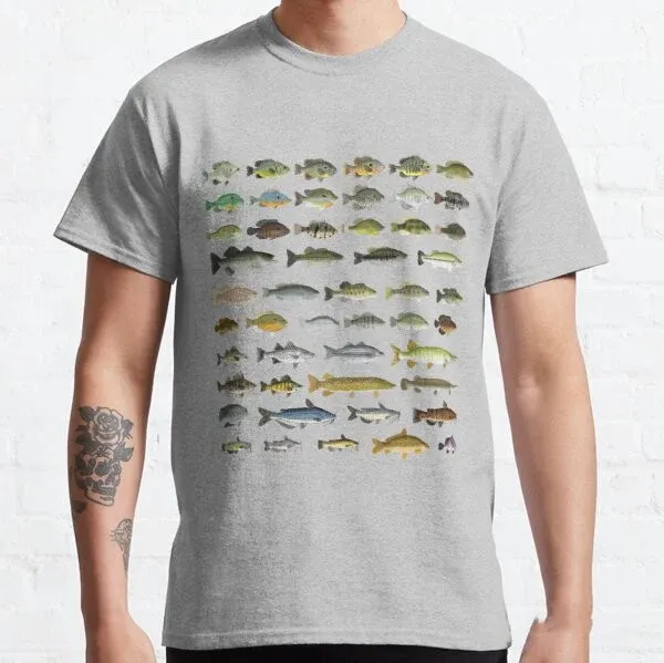Freshwater Fish School Men's T-shirt Short Sleeve - Image 2
