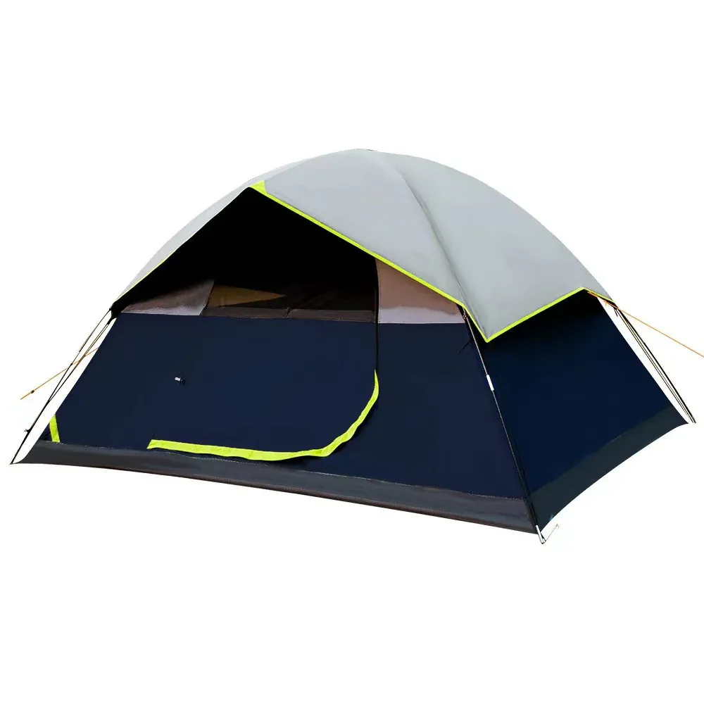 4 Person Darkroom Camping Tent | Black Coated Family & Backpacking Tent - Image 6