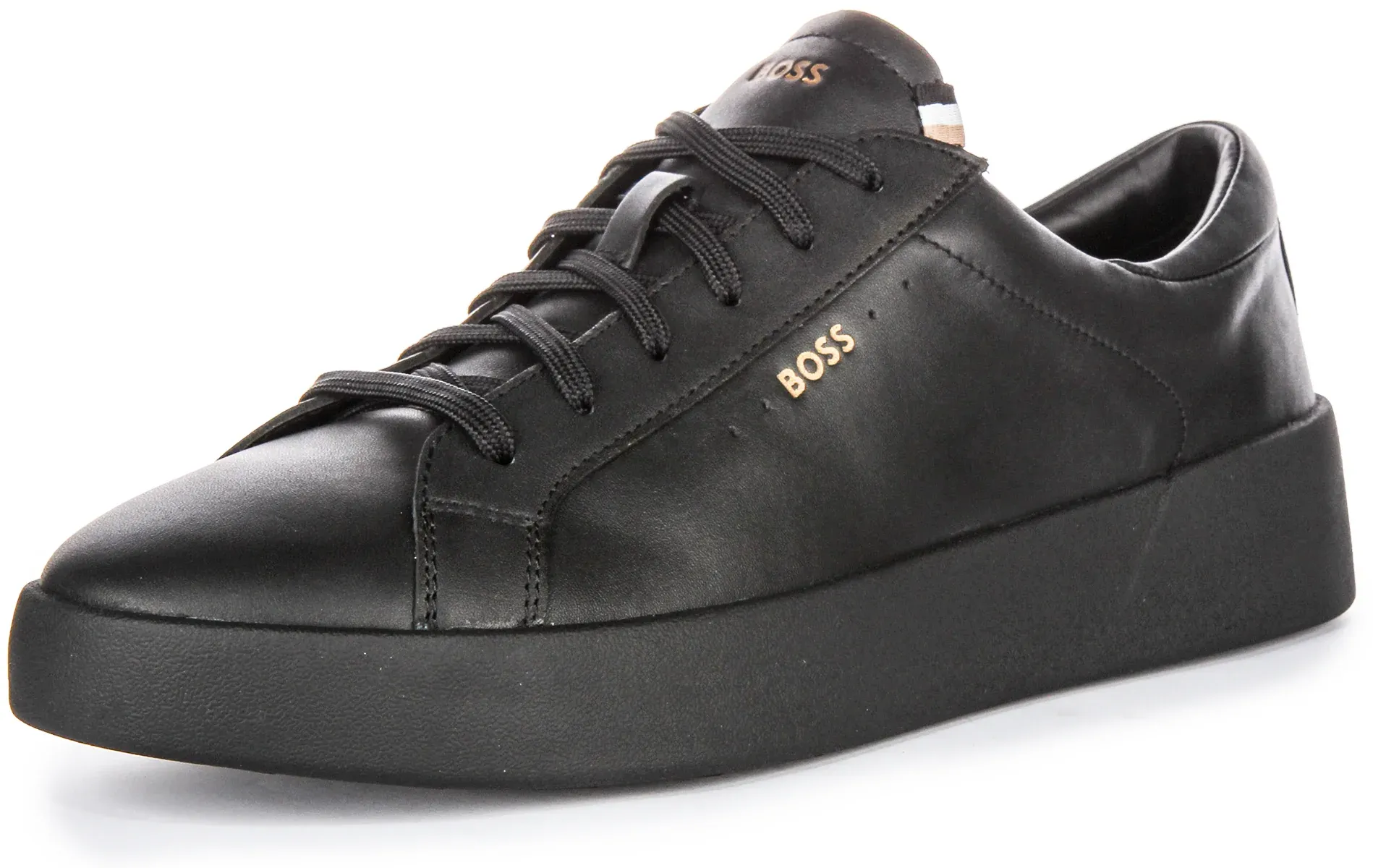 Boss Belwar Tennis Leather In Black For Men - Image 6