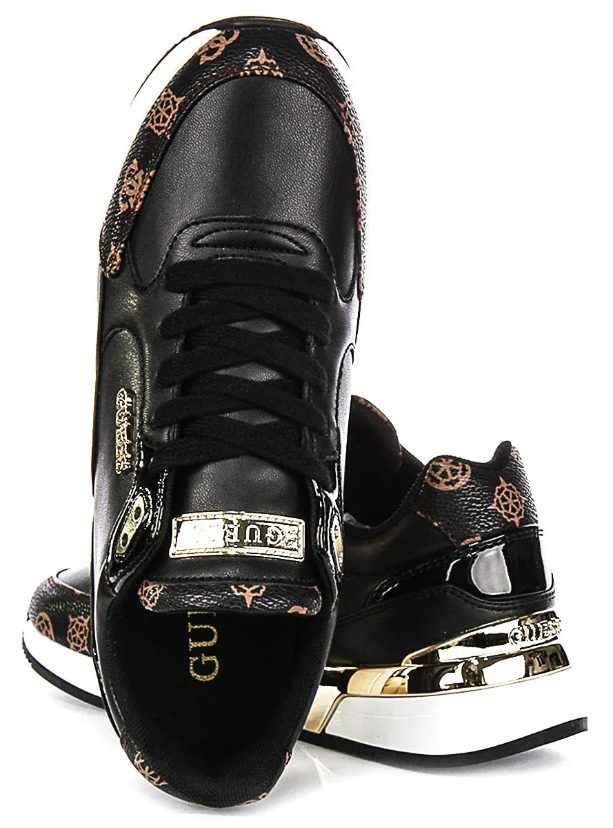 Guess Moxea Sneaker In Black Brown For Women - Image 4