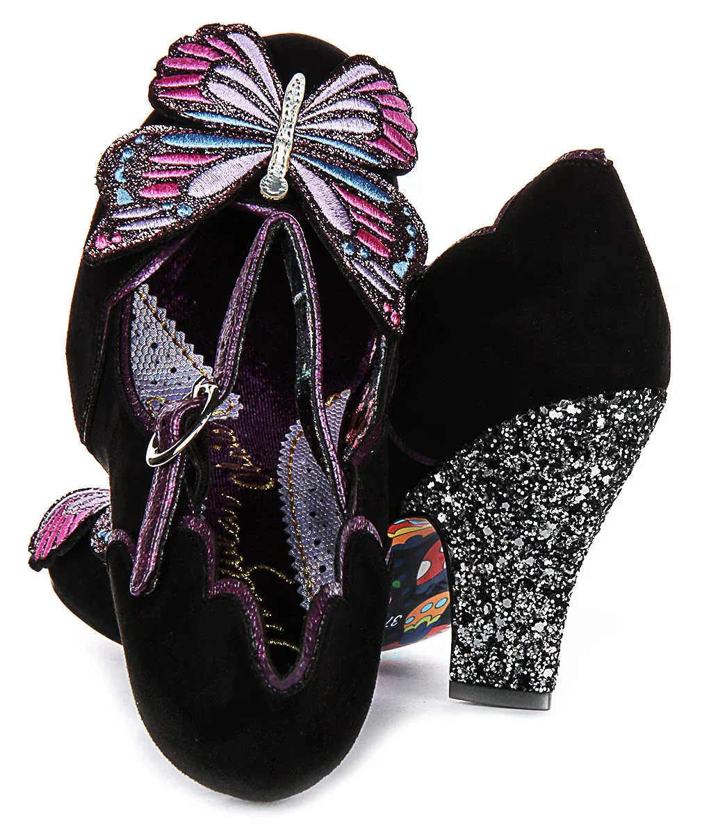 Irregular Choice Moth To A Flame In Black Purple For Women - Image 4