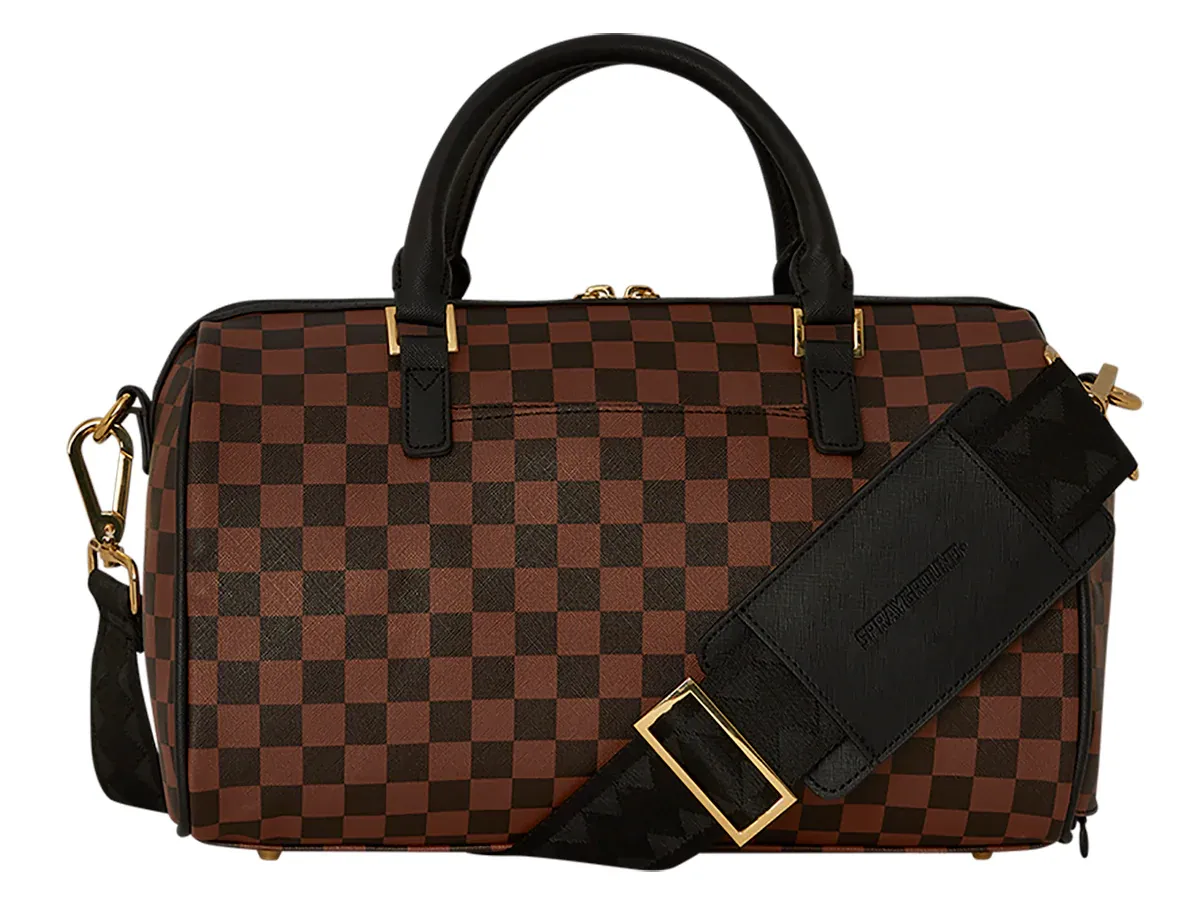Sprayground Lenticular Effect In Brown Mini Duffle - Image 5