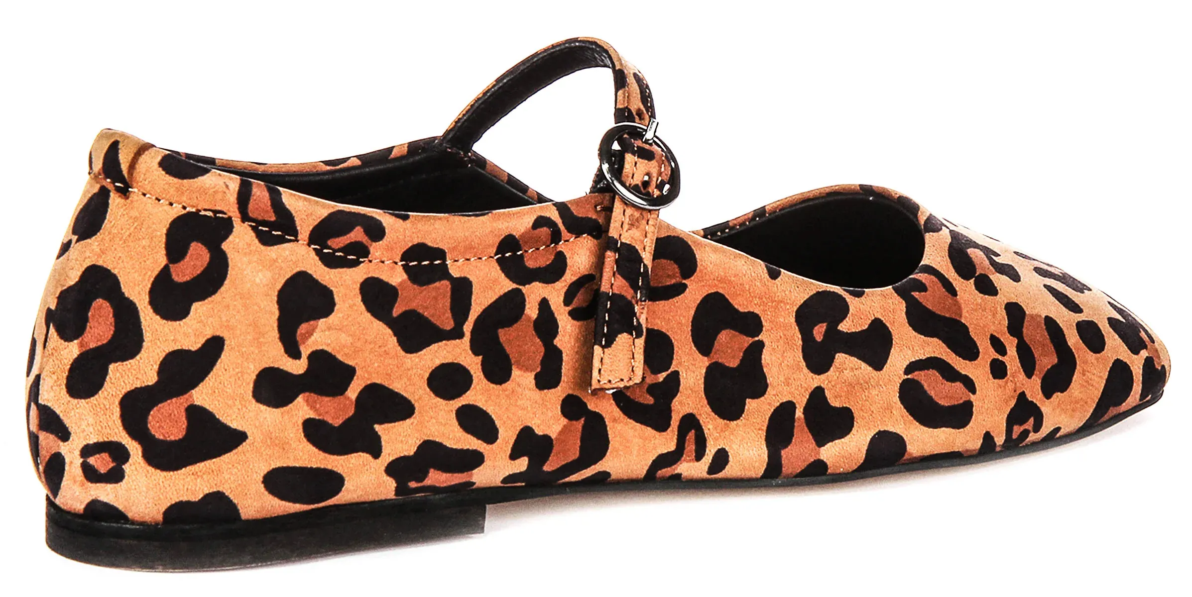 Justinreess England Kiera Square Toe Mary Jane In Leopard Print - Image 3