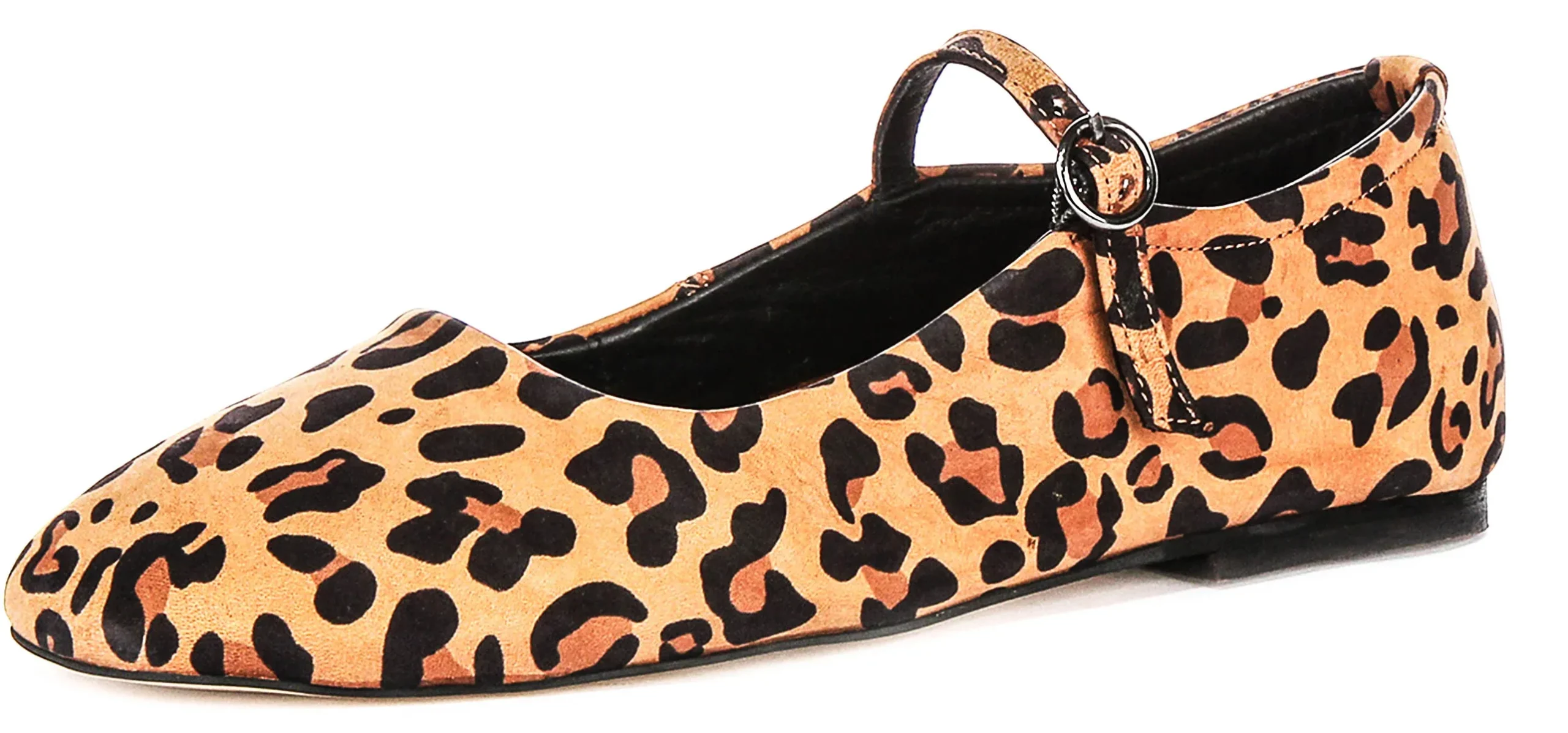 Justinreess England Kiera Square Toe Mary Jane In Leopard Print - Image 6