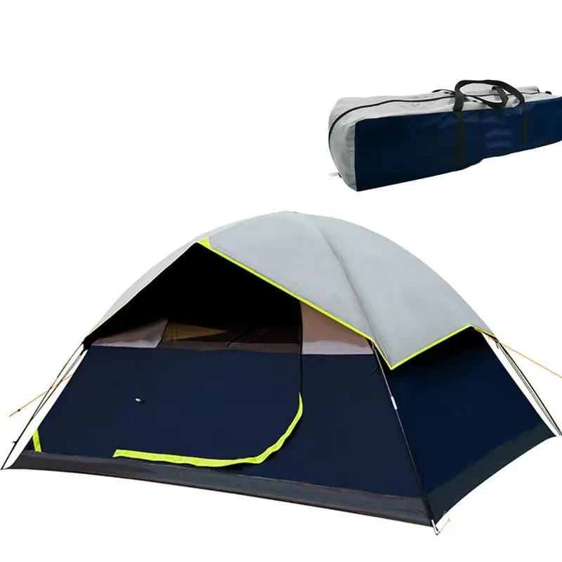 4 Person Darkroom Camping Tent | Black Coated Family & Backpacking Tent - Image 4