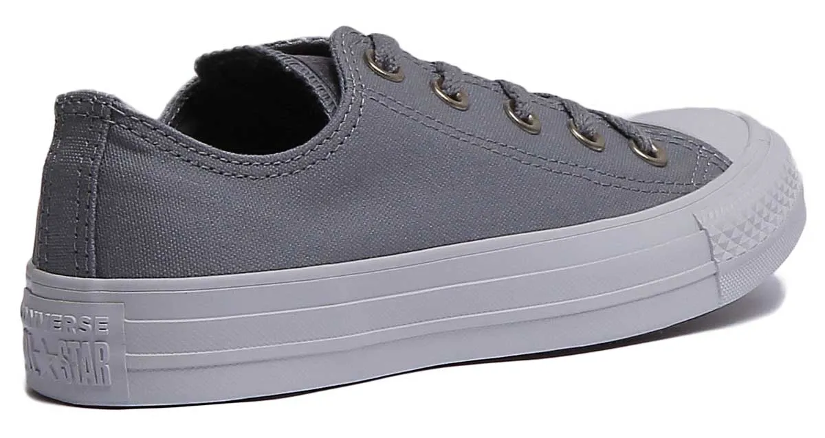 Converse 161487C CT All Star Low Trainer In Grey For Women - Image 3